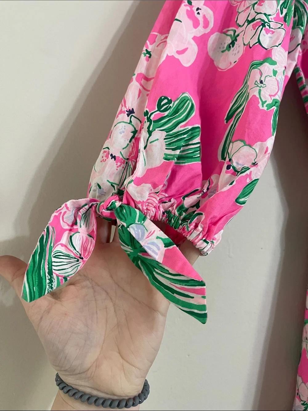 Lilly Pulitzer Amrita Worth a Look Pink Floral Button-Front Shirt Midi Dress